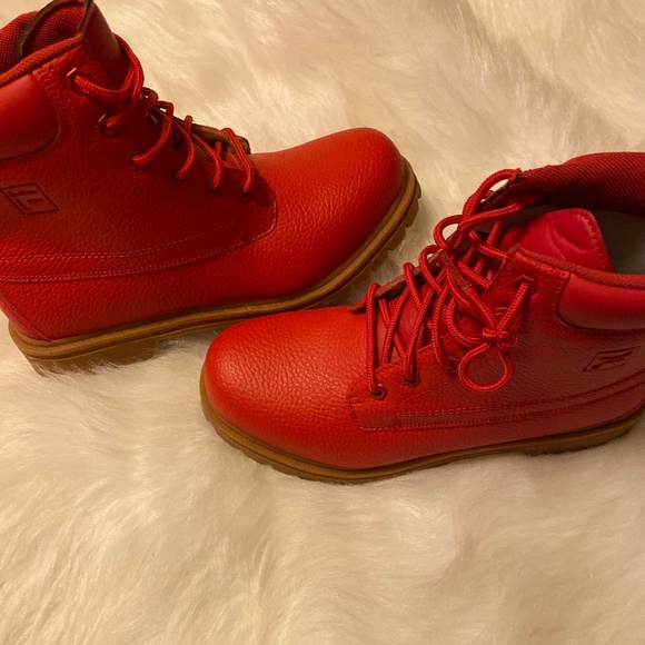 red fila boots